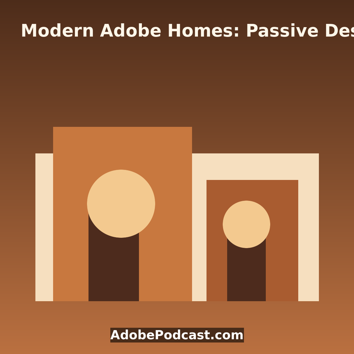 Modern Adobe Homes: Passive Design, Thermal Mass and Comfort | AdobePodcast.com Modern Adobe Homes: Passive Design, Thermal Mass and Comfort featured image by AdobePodcast.com